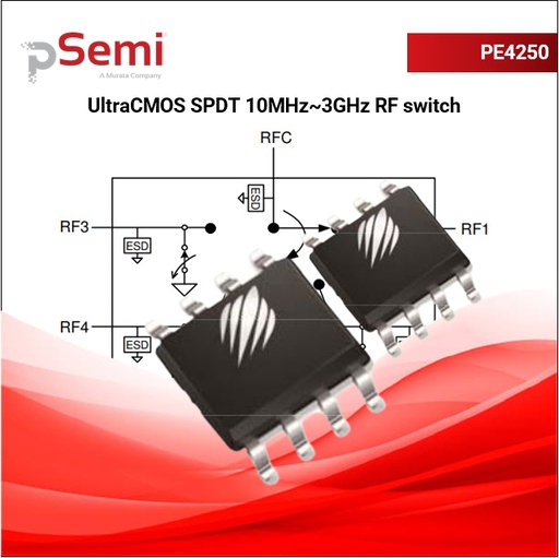 PE42452 SP5T High Iso RF switch | McCoy Components